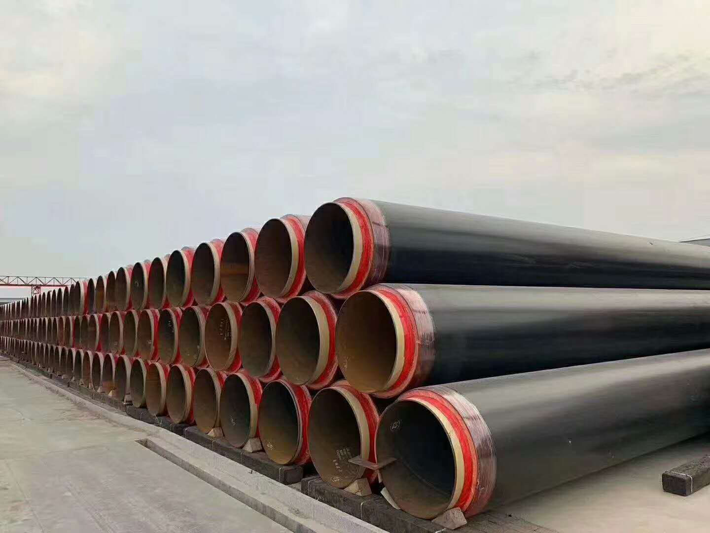 Prefabricated directly buried insulation pipe (produced by "pipe-in-pipe" method)